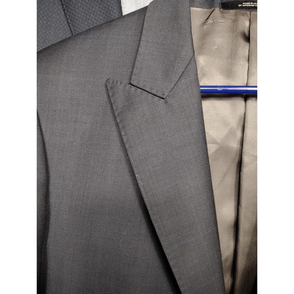 Ermenegildo Zegna Windowpane Sports Coat 42R Blue *Made in ITALY 100% Wool - Picture 7 of 7